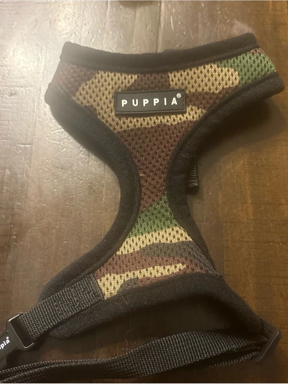 Puppia Camo Mesh Dog Harness in Brown, Green & Tan